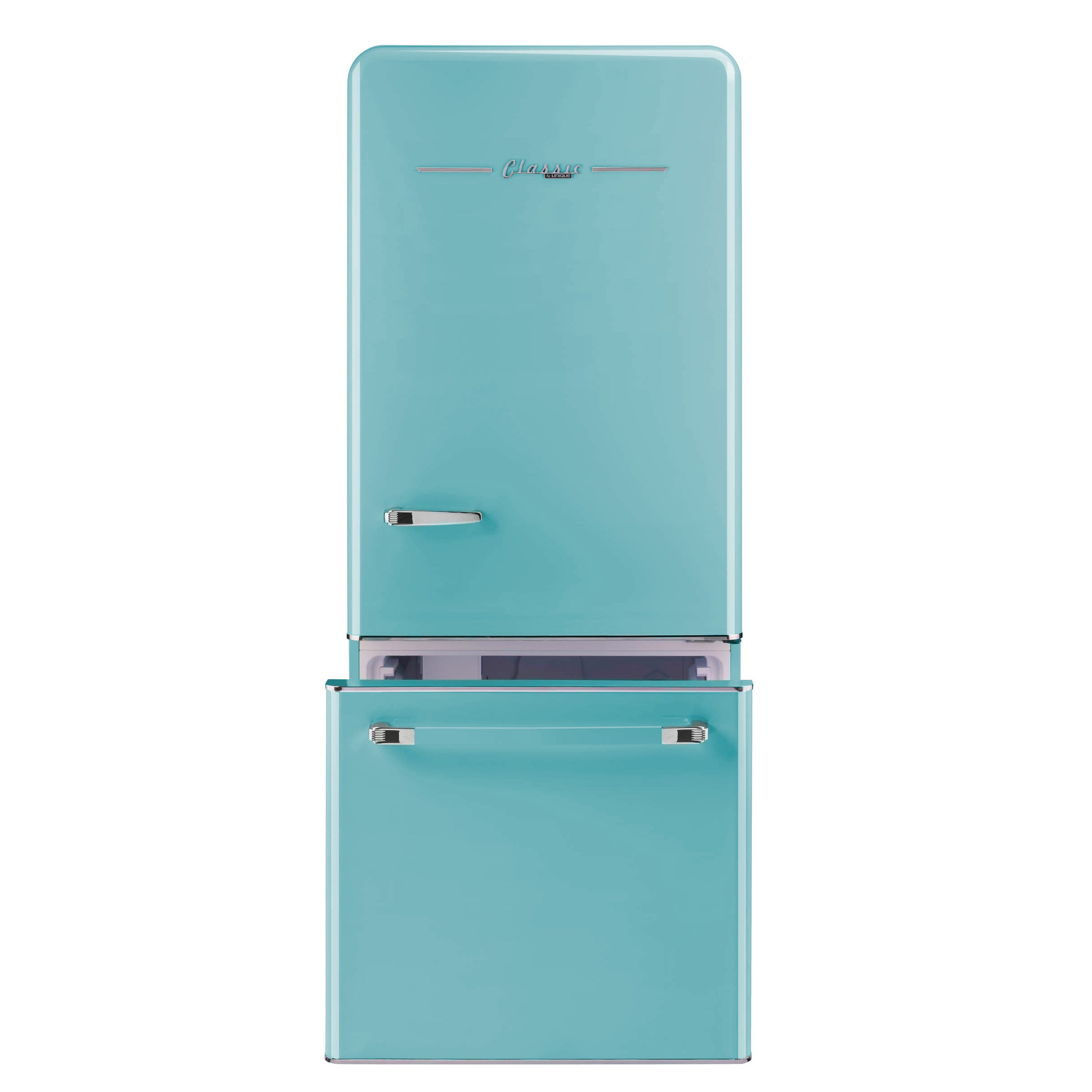 Classic Retro 30 in 17.7 cu. ft. Frost Free Retro Bottom Freezer