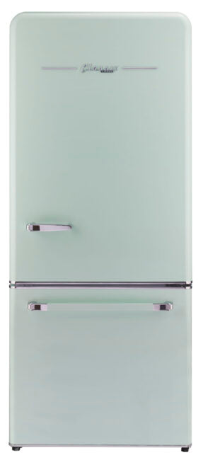 Réfrigérateur électrique à congélateur dans le bas de 18 pi³ - Vert menthe estival