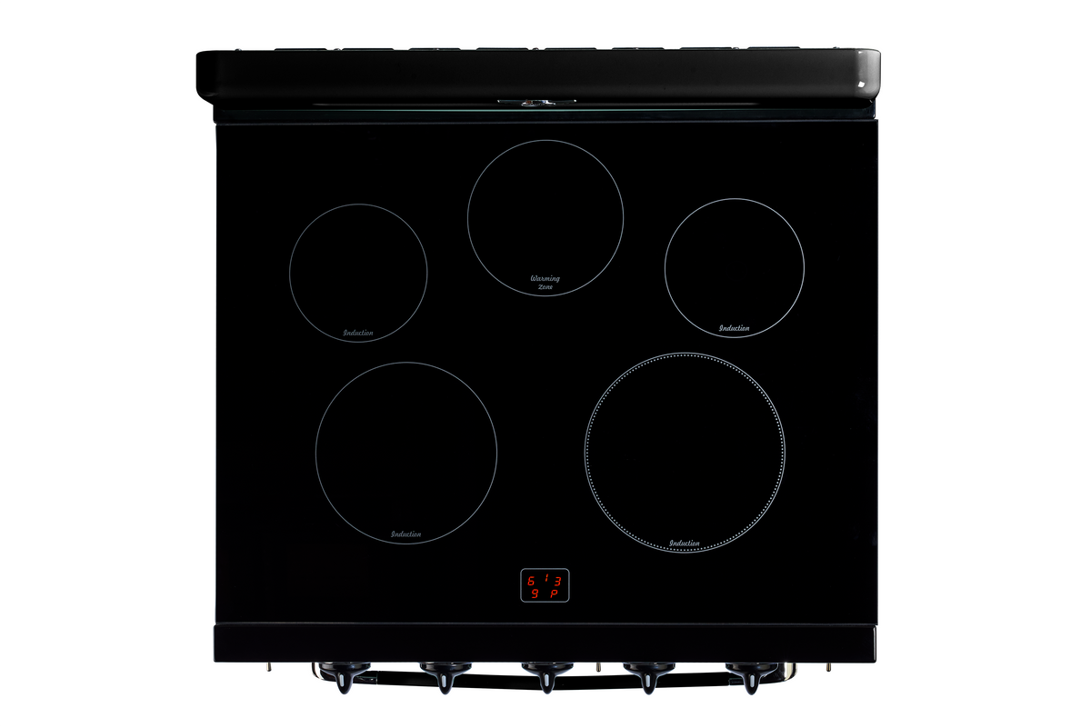 Unique 30' Classic Retro Induction Range Midnight Black