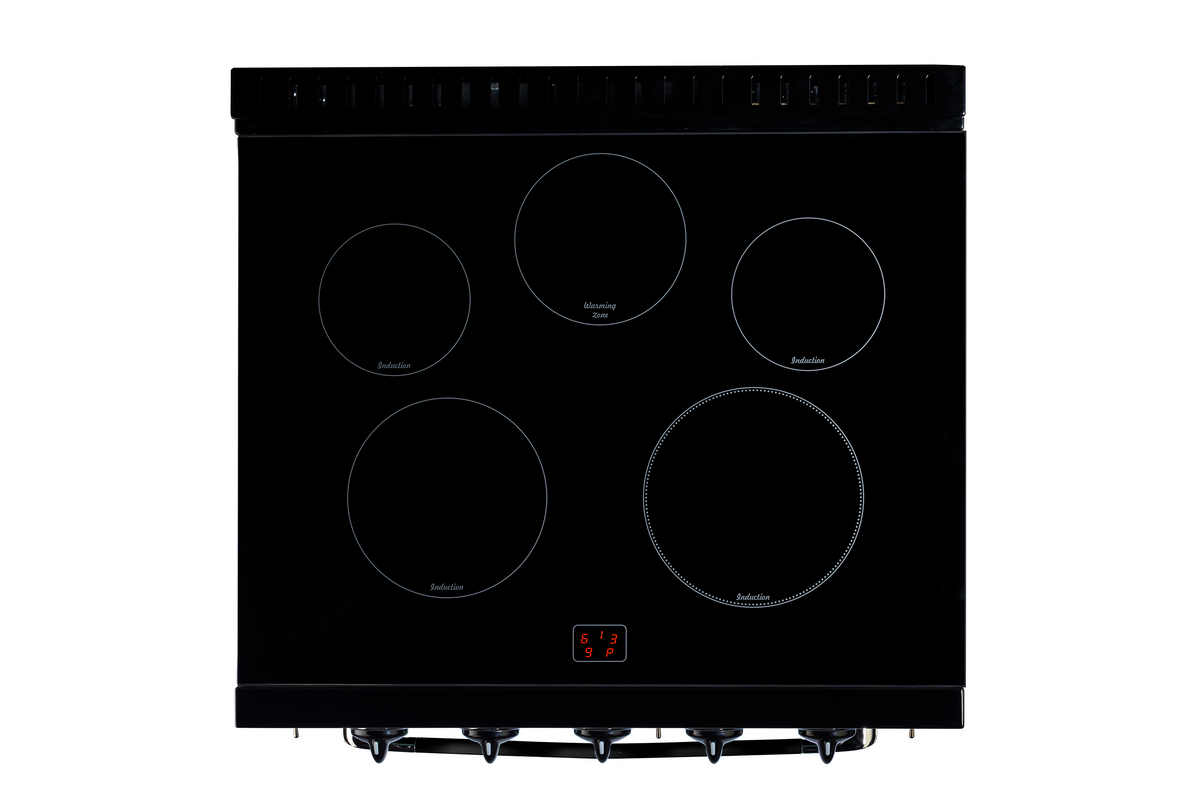 Unique 30' Classic Retro Induction Range Midnight Black