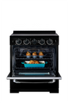 Unique 30' Classic Retro Induction Range Midnight Black