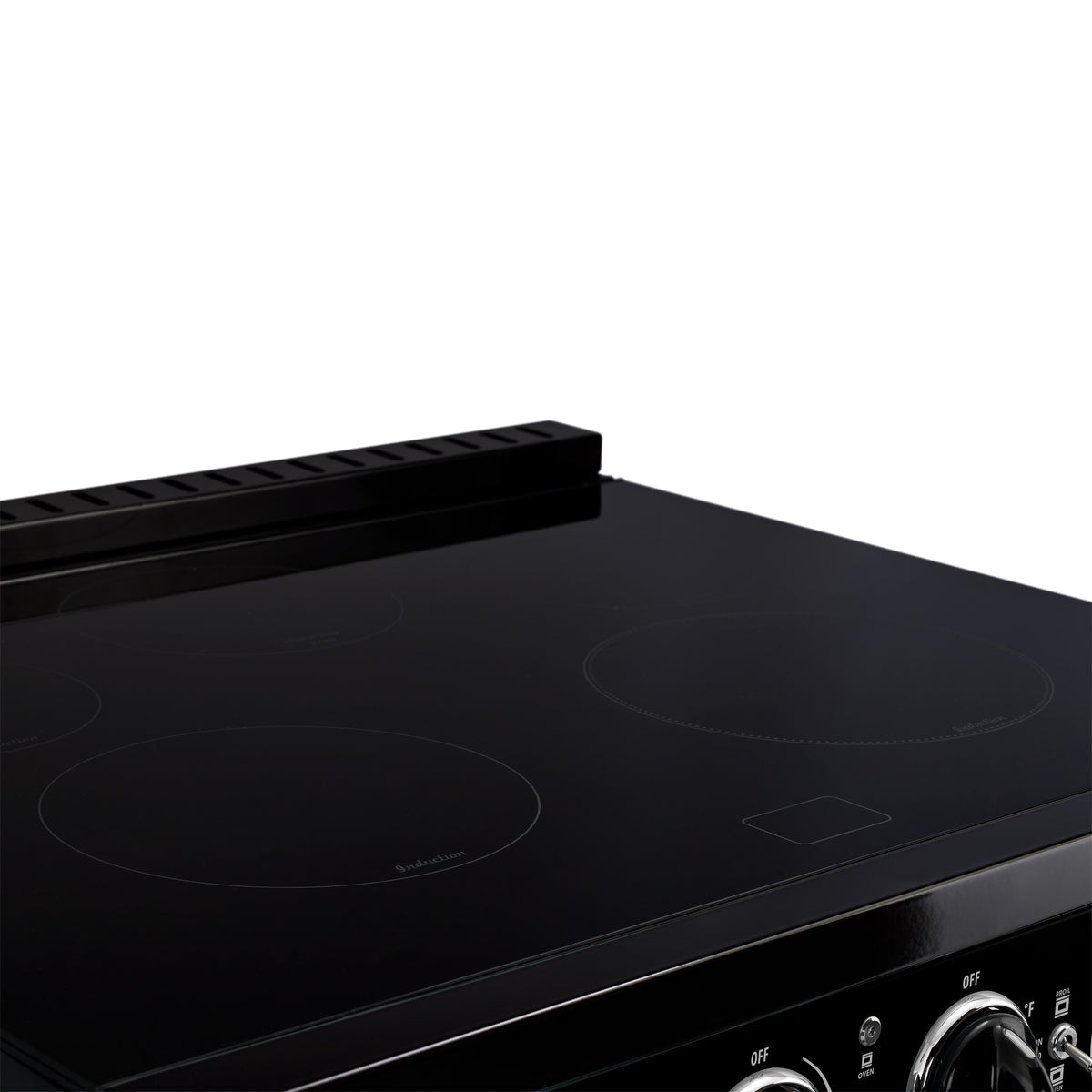 Unique 30' Classic Retro Induction Range Midnight Black