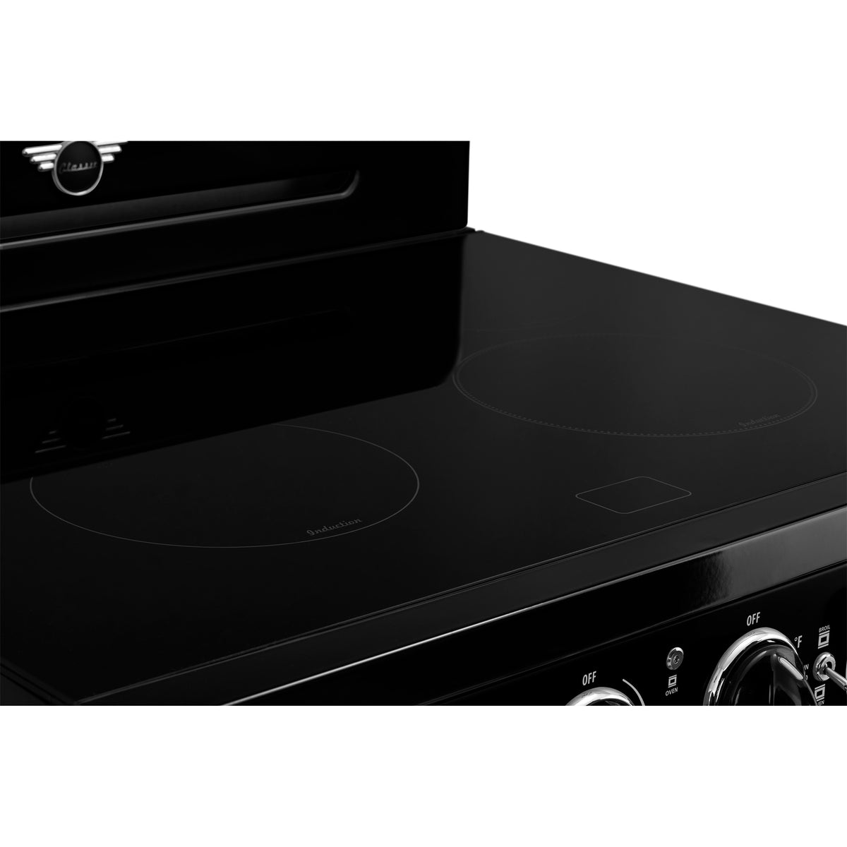 Unique 30' Classic Retro Induction Range Midnight Black
