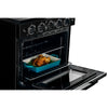 Unique 30' Classic Retro Induction Range Midnight Black