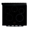 Unique 30' Classic Retro Induction Range Midnight Black