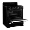 Unique 30' Classic Retro Induction Range Midnight Black