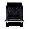 Unique 30' Classic Retro Induction Range Midnight Black