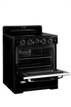 Unique 30' Classic Retro Induction Range Midnight Black