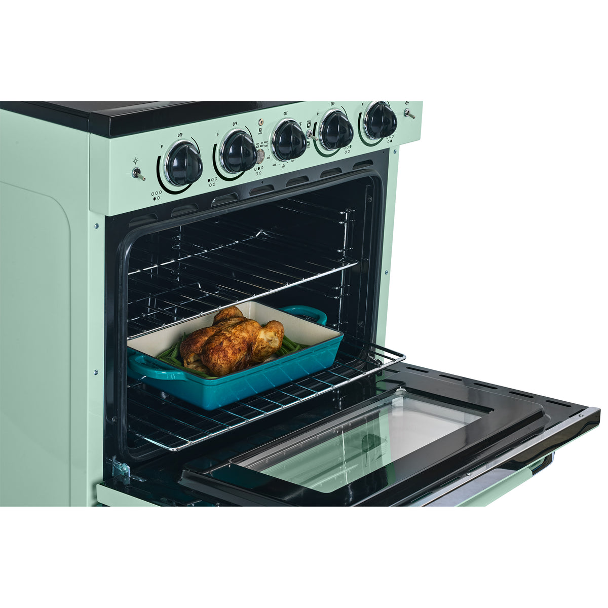 Unique 30' Classic Retro Induction Range Summer Mint Green