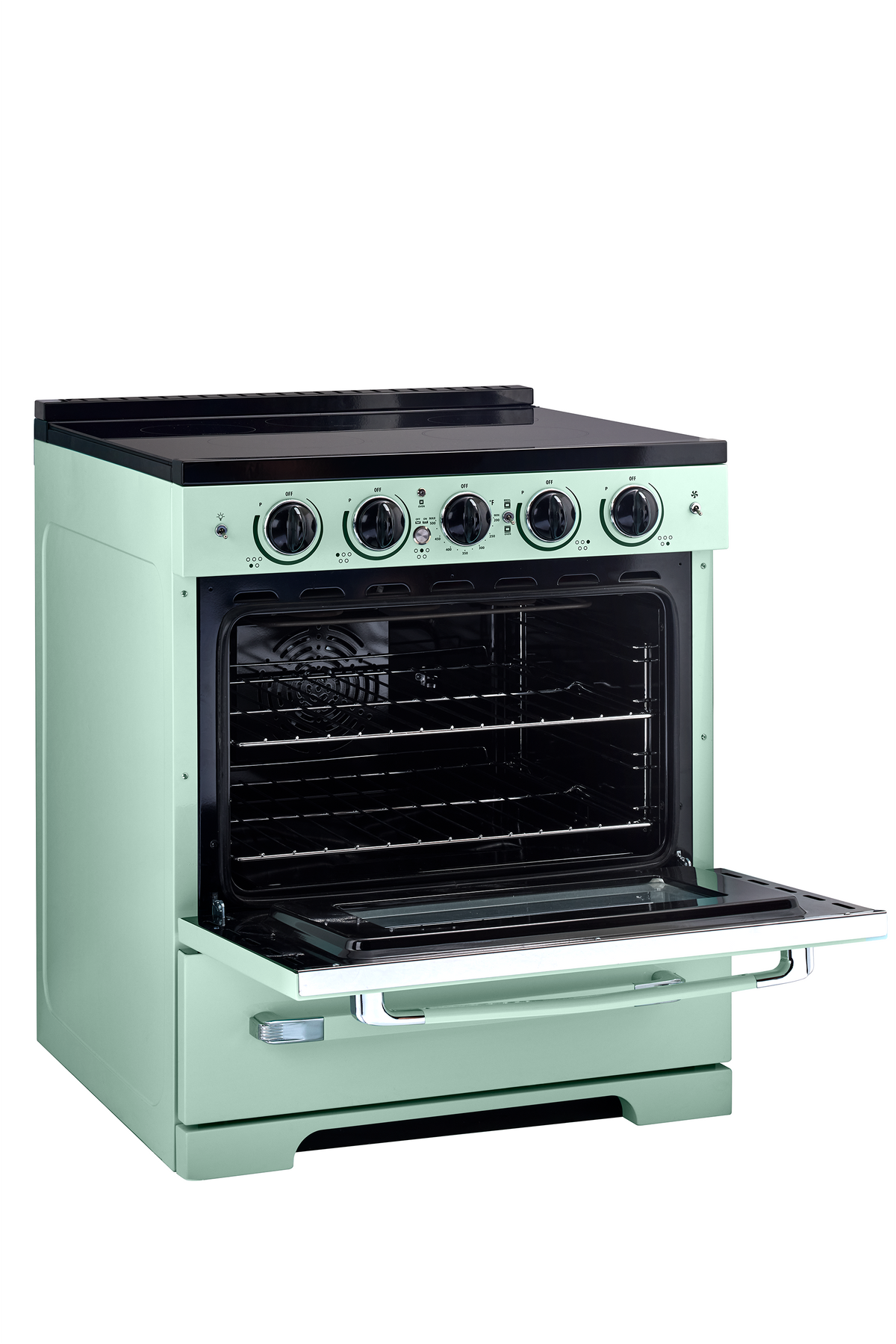 Unique 30' Classic Retro Induction Range Summer Mint Green