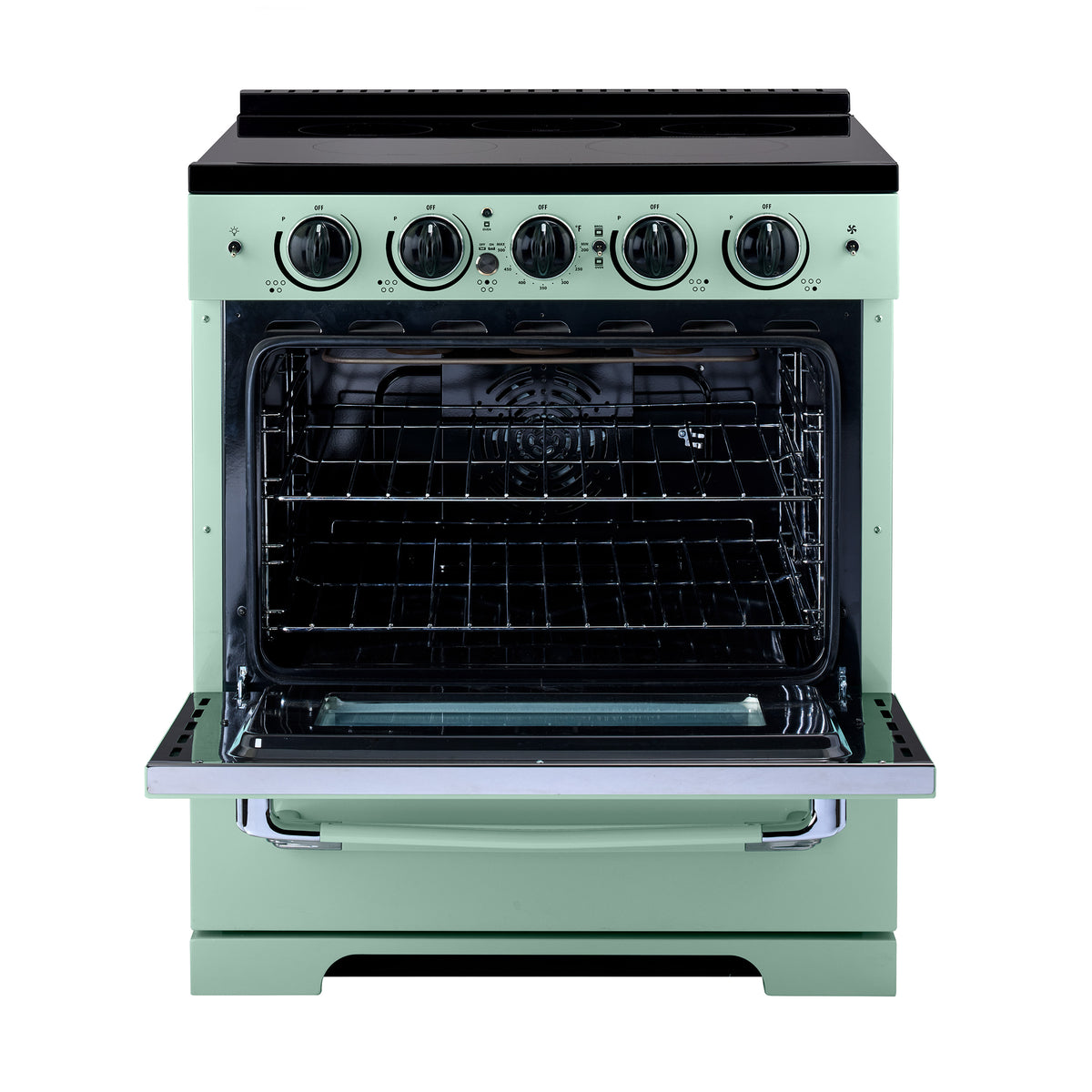 Unique 30' Classic Retro Induction Range Summer Mint Green