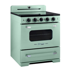 Unique 30' Classic Retro Induction Range Summer Mint Green