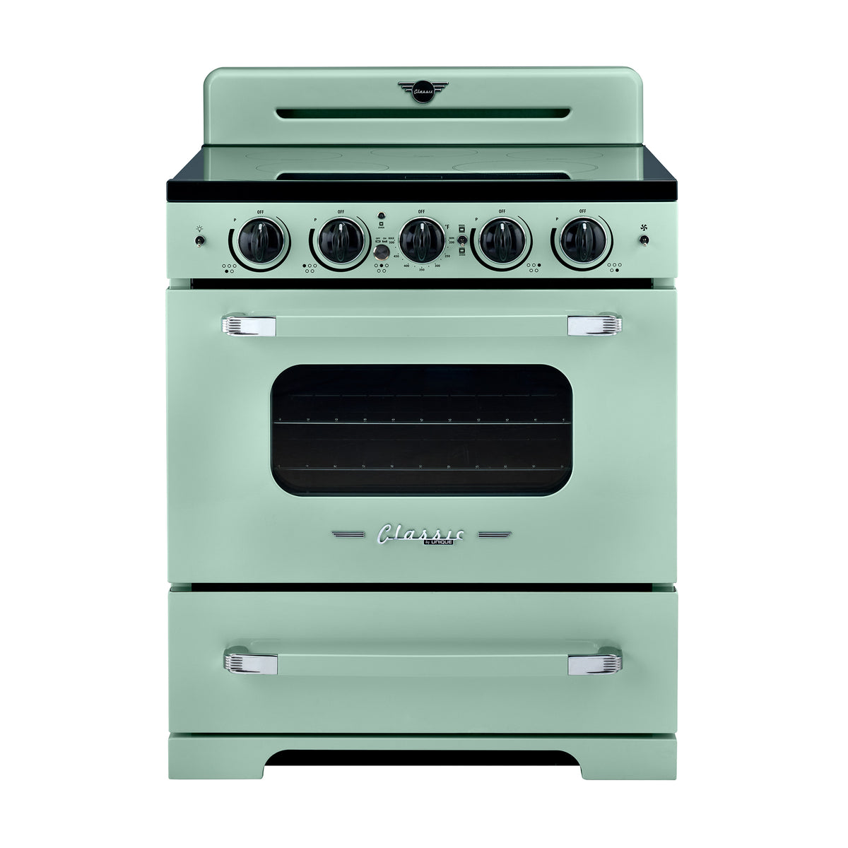 Unique 30' Classic Retro Induction Range Summer Mint Green