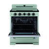 Unique 30' Classic Retro Induction Range Summer Mint Green