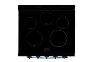 Unique 30' Classic Retro Induction Range Ocean Mist Turquoise