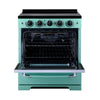 Unique 30' Classic Retro Induction Range Ocean Mist Turquoise