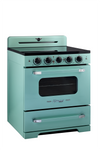 Unique 30' Classic Retro Induction Range Ocean Mist Turquoise