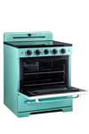 Unique 30' Classic Retro Induction Range Ocean Mist Turquoise