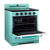 Unique 30' Classic Retro Induction Range Ocean Mist Turquoise