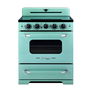 Unique 30' Classic Retro Induction Range Ocean Mist Turquoise