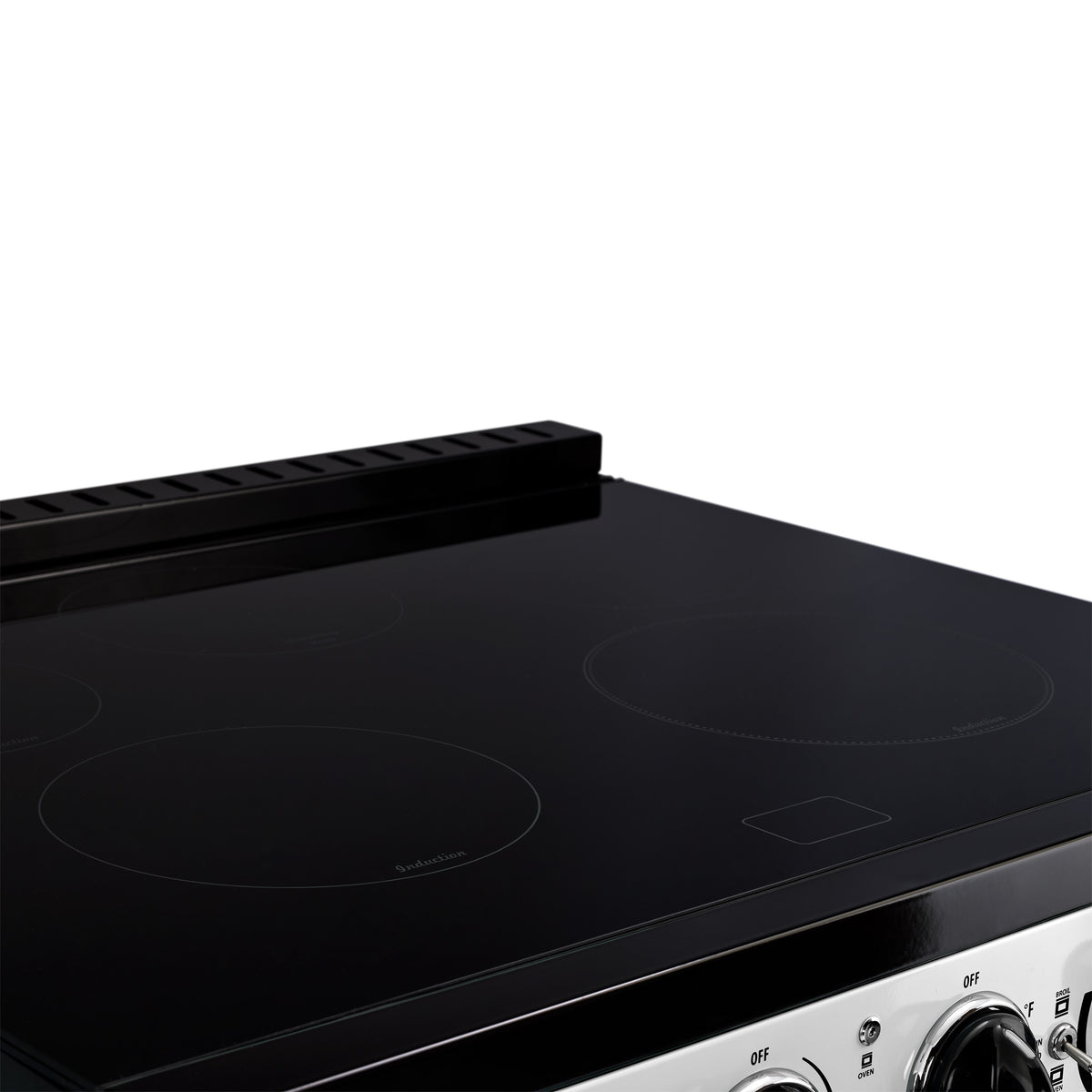 Unique 30' Classic Retro Induction Range Marshmallow White
