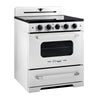 Unique 30' Classic Retro Induction Range Marshmallow White