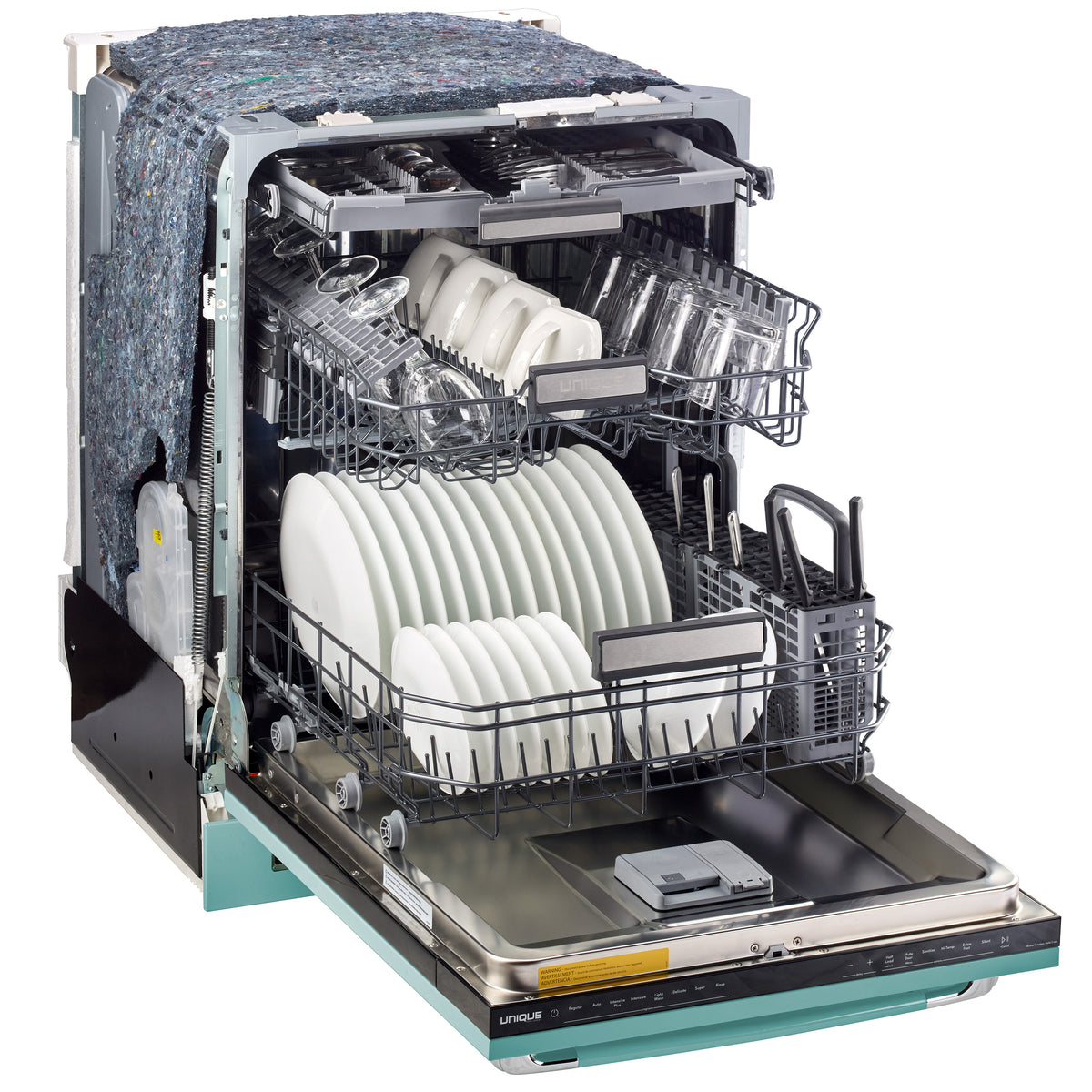 Classic RetroLuxe Dishwasher Panel Ready Ocean Mist Turquoise