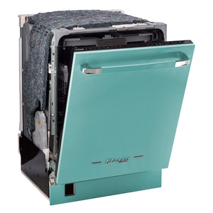 Classic RetroLuxe Dishwasher Panel Ready Ocean Mist Turquoise