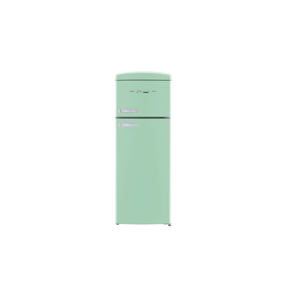 Classic Retro 7.5 cu.ft. Top Mount Refrigerator in Summer Mint Green