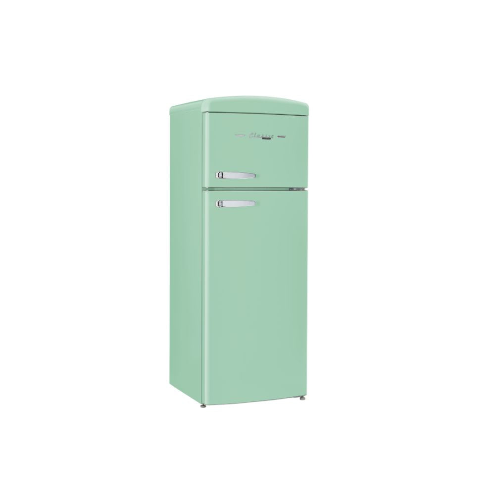 Classic Retro 7.5 cu.ft. Top Mount Refrigerator in Summer Mint Green