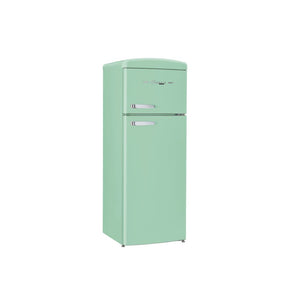 Classic Retro 7.5 cu.ft. Top Mount Refrigerator in Summer Mint Green