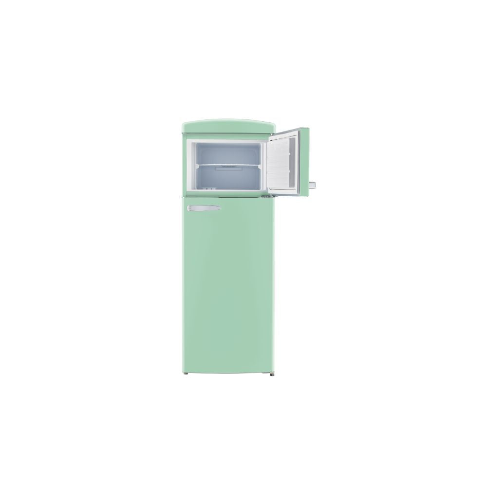 Classic Retro 7.5 cu.ft. Top Mount Refrigerator in Summer Mint Green