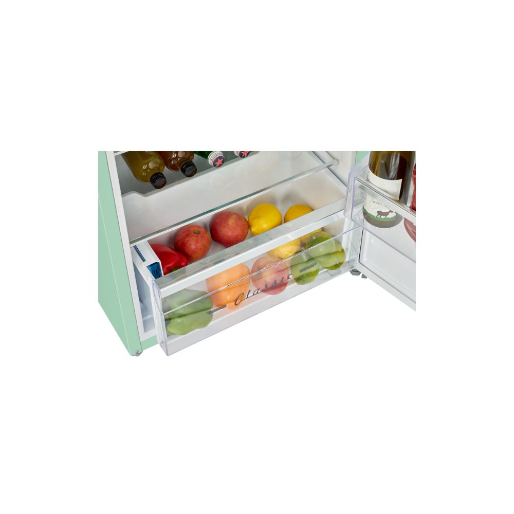 Classic Retro 7.5 cu.ft. Top Mount Refrigerator in Summer Mint Green