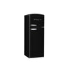 Classic Retro 7.5 cu.ft. Top Mount Refrigerator in Matte Black