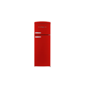 Classic Retro 7.5 cu.ft. Top Mount Refrigerator in Candy Apple Red