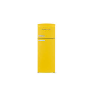 Classic Retro 7.5 cu.ft. Top Mount Refrigerator in Canary Yellow