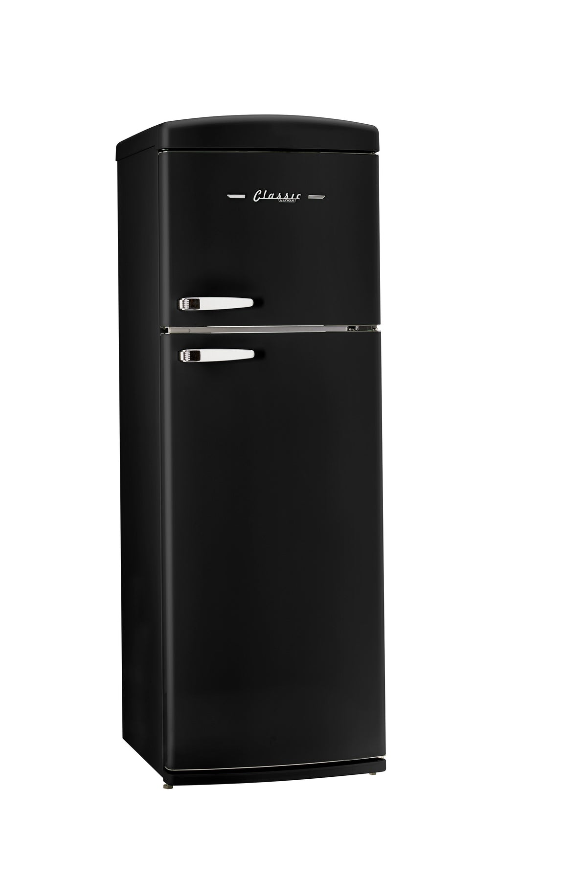 Unique 310L Matte Black Top Mount Refrigerator