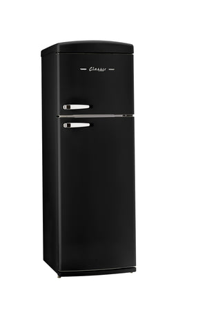 Unique 310L Matte Black Top Mount Refrigerator