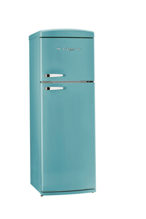 Unique 310L Ocean Mist Turquoise Top Mount Refrigerator