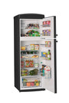 Unique 310L Matte Black Top Mount Refrigerator