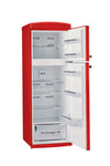 Unique 310L Candy Apple Red Top Mount Refrigerator
