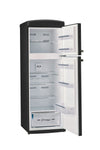 Unique 310L Matte Black Top Mount Refrigerator