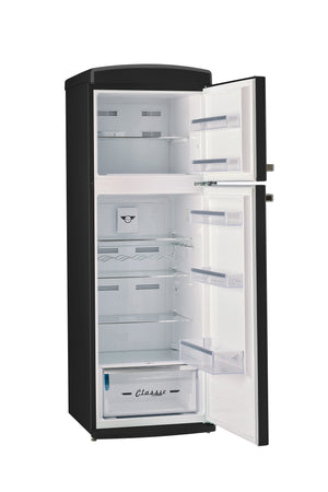 Unique 310L Midnight Black Top Mount Refrigerator