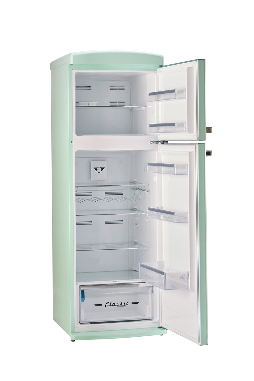 Unique 310L Summer Mint Green Top Mount Refrigerator – Unique Appliances