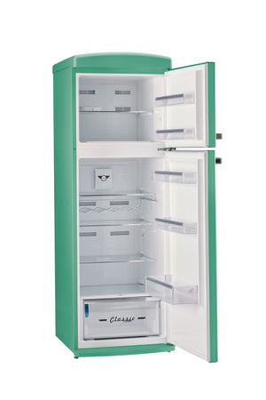Unique 310L Ocean Mist Turquoise Top Mount Refrigerator