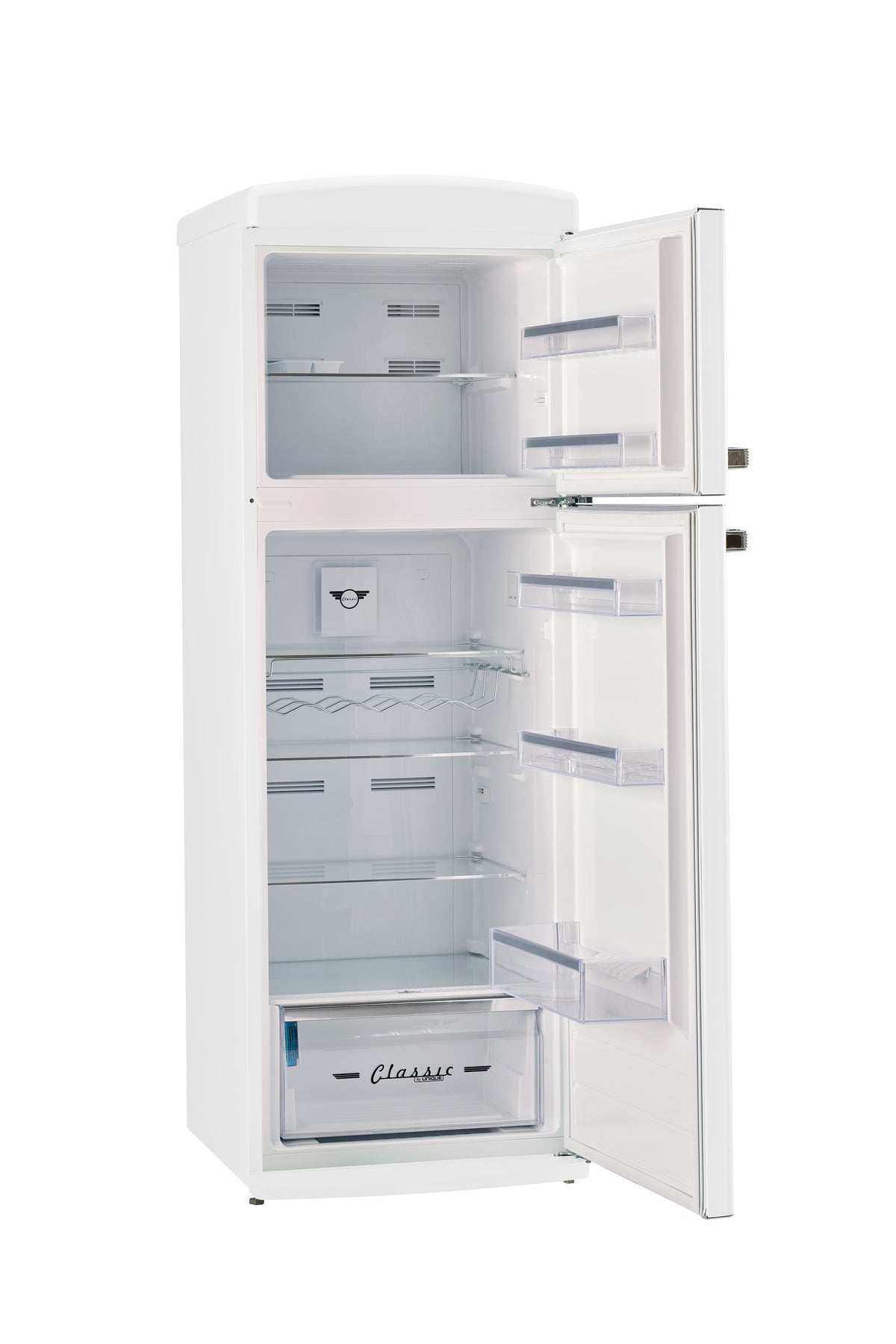 Unique 310L Marshmallow White Top Mount Refrigerator