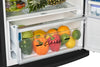 Unique 310L Matte Black Top Mount Refrigerator