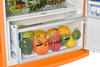 Unique 310L Creamsicle Orange Top Mount Refrigerator