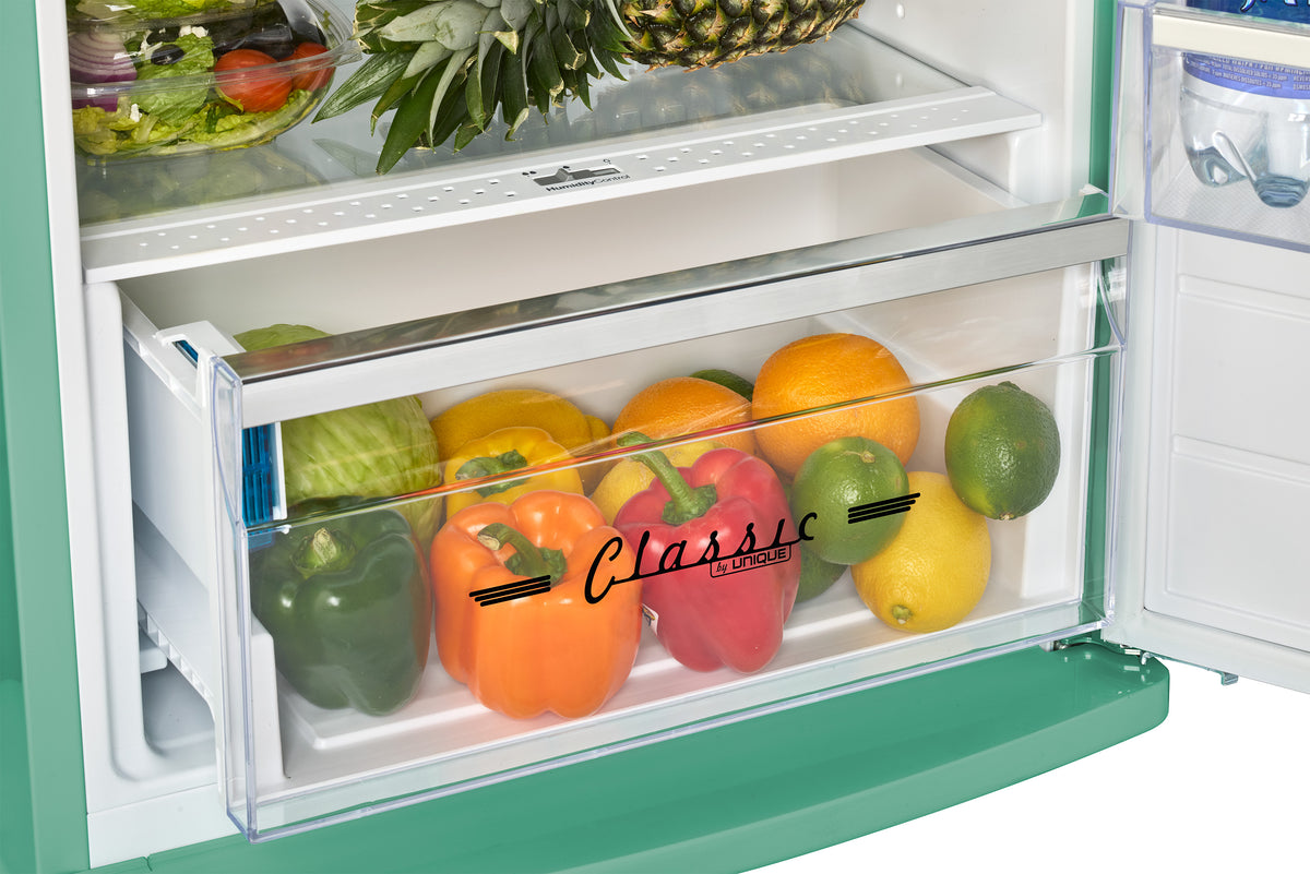Unique 310L Ocean Mist Turquoise Top Mount Refrigerator