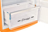 Unique 310L Creamsicle Orange Top Mount Refrigerator